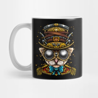 Steampunk Cat Art Mug